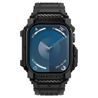 Spigen Rugged Armor Pro dirželis dėklas Apple Watch 10 (42mm) - juodas