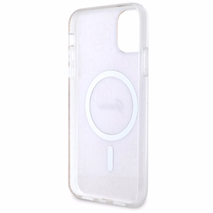 Guess GUHMN61H4STP iPhone 11 6.1" rožinis/rožinis kietas dėklas 4G MagSafe