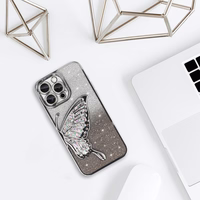 Tel Protect Butterfly Water dėklas telefonui Iphone 17 sidabrinis