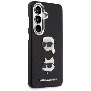 Karl Lagerfeld dėklas Saffiano Double Heads Metal Samsung Galaxy S26 juodas