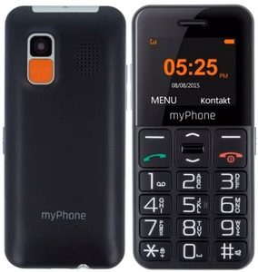 myPhone Halo Easy | juodas | 1.77 colio | TFT | 24 MB | 32 MB | viena SIM | Bluetooth | pagrindinės kameros raiška 0.3 MP | 1000 mAh