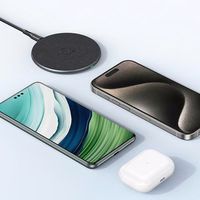 USAMS Belaidis įkroviklis US-CD223 15W juodas CD223ZJ01