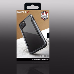 Raptic X-Doria Shield dėklas iPhone 14 Plus šarvuota juoda danga