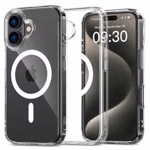 Tech-Protect FlexAir Hybrid Magnetinis dėklas telefonui iPhone 16 - skaidrus