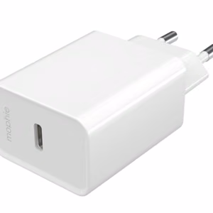 mophie Essentials Power Adapter USB-C 20W PD EU, baltas
