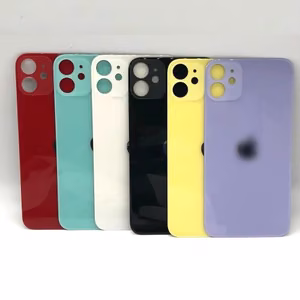 Galinis dangtelis suderinamas su iPhone 11 / baltas / (didesnės kameros skylutės versija) / OEM