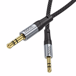 AUX laidas Jack 3,5 mm į Jack 3,5 mm Hoco 1 m UPA26 juodas