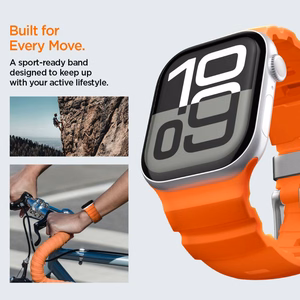SPIGEN WBS2 dirželis APPLE WATCH 8 / 9 / 10 / 11 / SE / ULTRA (44 / 45 / 46 / 49 MM) oranžinis