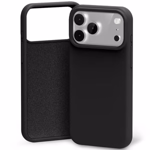 Mercury Silicone dėklas iPhone 17 Pro Max / 18 Pro Max, juodas