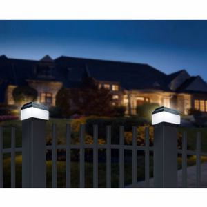 GreenBlue GB125 – saulės energijos LED šviestuvas tvoros stulpui, 61×41×45 mm