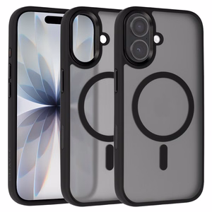 Liavec Cloudy Case with Metal Camera Frame for Iphone 17 black (Camera Control Button)