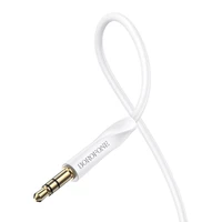 Borofone Cable AUX BL16 - jack 3,5mm to jack 3,5mm - 1 metr white (damaged packaging)