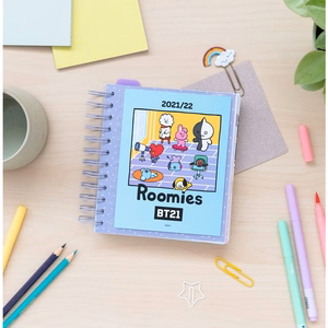 BT21 2021/2022 mokslo metų kalendorius, mėlynas
