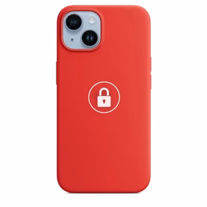 Phone Case "Silicone Case v2" for iPhone 14 Plus / Red / in package
