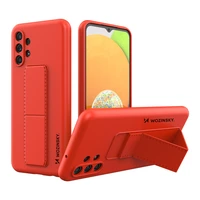 Wozinsky Kickstand Case silikoninis dėklas su stovu Samsung Galaxy A13 5G raudonas