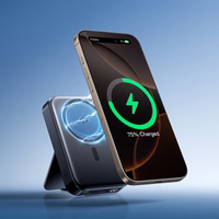 Išorinė baterija Joyroom "JR-PBM11" juoda 10000mAh 22.5W (MagSafe / Qi2 belaidis įkrovimas / PD 22.5W) su stovu