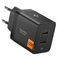 Spigen Essential EE472EU 2-port USC-C 47W wall charger - black