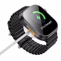 Borofone Wireless induction charger BQ37 Star 2,5W for iWatch 1-9, SE/SE2, Samsung Ultra/Ultra2 white