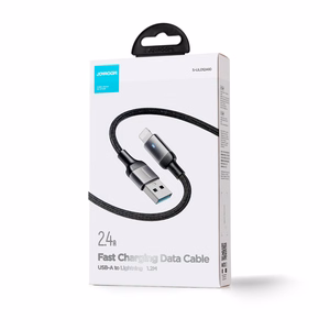 USB kabelis Joyroom S-UL012A10 USB to Lightning 2.4A 1.2m juodas