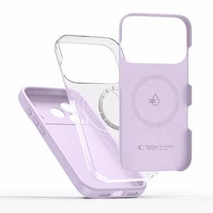 Tech-Protect Silikoninis Magnetinis dėklas telefonui iPhone 17 Pro Max - Violetinė