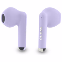 Guess Bluetooth ausinės GUTWSJ14ESGU TWS + įkrovimo stotelė violetinės/violetinės spausdintas klasikinis logotipas