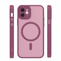 Mag Matt dėklas iPhone 12 6,1" kaštoninė