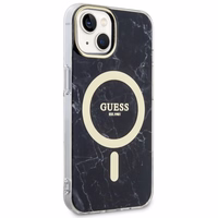 Guess GUHMP14MPCUMAK iPhone 14 Plus 6.7" Dėklas telefonui juodas marmuras magnetinis