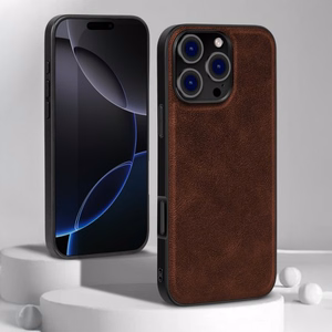 Telefono dėklas X-Level Earl III Collection skirtas Apple iPhone 16 Pro rudas
