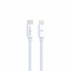 Maxlife MXUC-12 kabelis USB-C - Lightning 2,0 m 27W - baltas