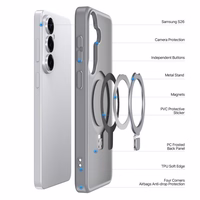 Dėklas Dux Ducis Yind Magnetic Stand Samsung S942 S26 pilkas