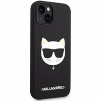 Karl Lagerfeld KLHMP14MSLCHBK iPhone 14 Plus 6.7 "kietas dėklas juodas / juodas Silikoninis Choupette Galva Magsafe