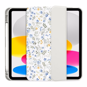 Tech-Protect SC Pen dėklas iPad 10.9" 2022 (10-os kartos) / 11" 2025 (11-os kartos) - ramunės su lapais