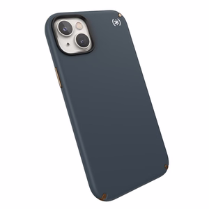 Speck Presidio2 Pro case for iPhone 15 Plus / 14 Plus, with Microban antimicrobial protection, Charcoal / Cool Bronze / Slate
