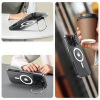 Tech-Protect MagStand MagSafe dėklas iPhone 16 Pro - skaidrus