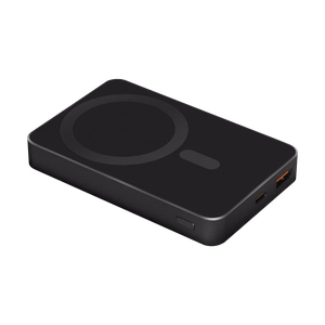 Krüger&Matz magnetinė belaidė išorinė baterija, 10000 mAh, juoda