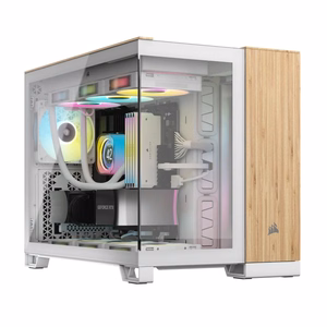 Corsair CC-9011288-WW kompiuterio korpusas Midi Tower bambuko, baltas
