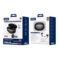 JELLICO belaidės ausinės (ANC+ENC) TWS28 Juodas
