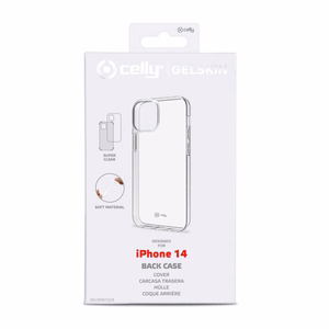 CELLY Gelskin galinis dėklas Apple iPhone 14, skaidrus