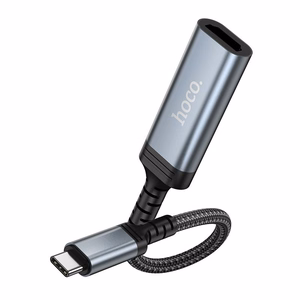 Konversijos laidas iš USB C į HDMI moteriškas Hoco 4K 30Hz 0,2 m UA43A plieninis pilkas