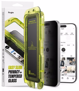 Ringke Easy Slide Privacy privatumo grūdintas stiklas, 2 vnt. komplektas, skirtas iPhone 18 Pro Max