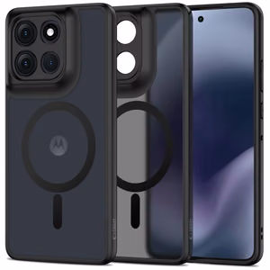 Tech-Protect MagMat MagSafe dėklas telefonui Motorola Moto G86 5G - matinės juodos spalvos