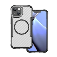 Defender Carbon Mag dėklas iPhone 14 6,1" juodas