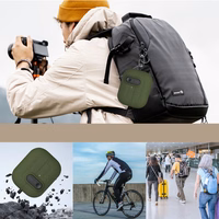 "Tech-Protect" plonas dėklas su kabliuku, skirtas "Samsung Galaxy Buds 3 / 3 FE / 3 Pro" - žalias