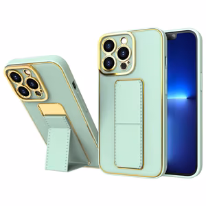 Naujas Kickstand dėklas telefonui iPhone 13 Pro Max su stovu žalias