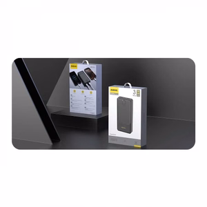 Išorinė baterija Dudao K10Pro juoda 20000mAh (QC3.0)