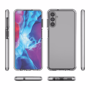 Spring dėklas telefonui gelinis dėklas su spalvotu rėmeliu Samsung Galaxy A13 5G juoda