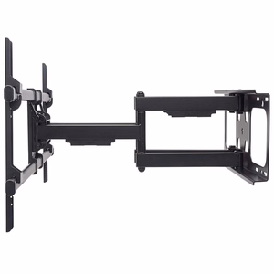 Manhattan TV ir monitoriaus sieninis laikiklis, visapusis judėjimas, 1 ekranas, 37–75", juodas, VESA 200x200–800x400 mm, maks. 75 kg