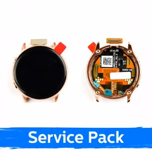 LCD ekranas suderinamas su Samsung Watch Active 40mm su rėmeliu / auksinis / (Service Pack)