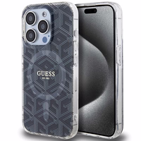 Guess IML GCube Magnetinis dėklas iPhone 15 Pro - juodas