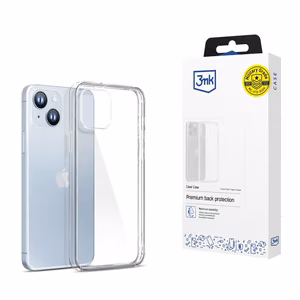 Чехол для iPhone 14 Plus силиконовая серия 3mk Clear Case - прозрачный